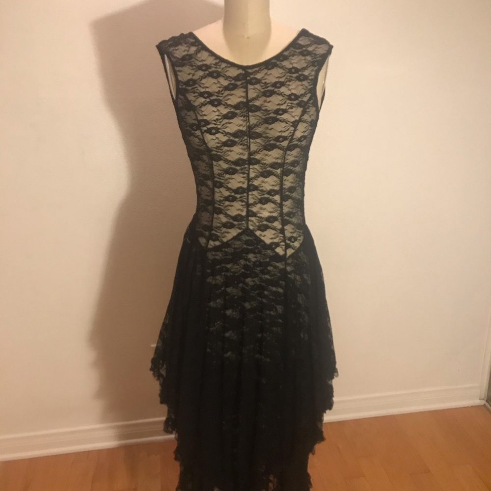 Free people black lace dress